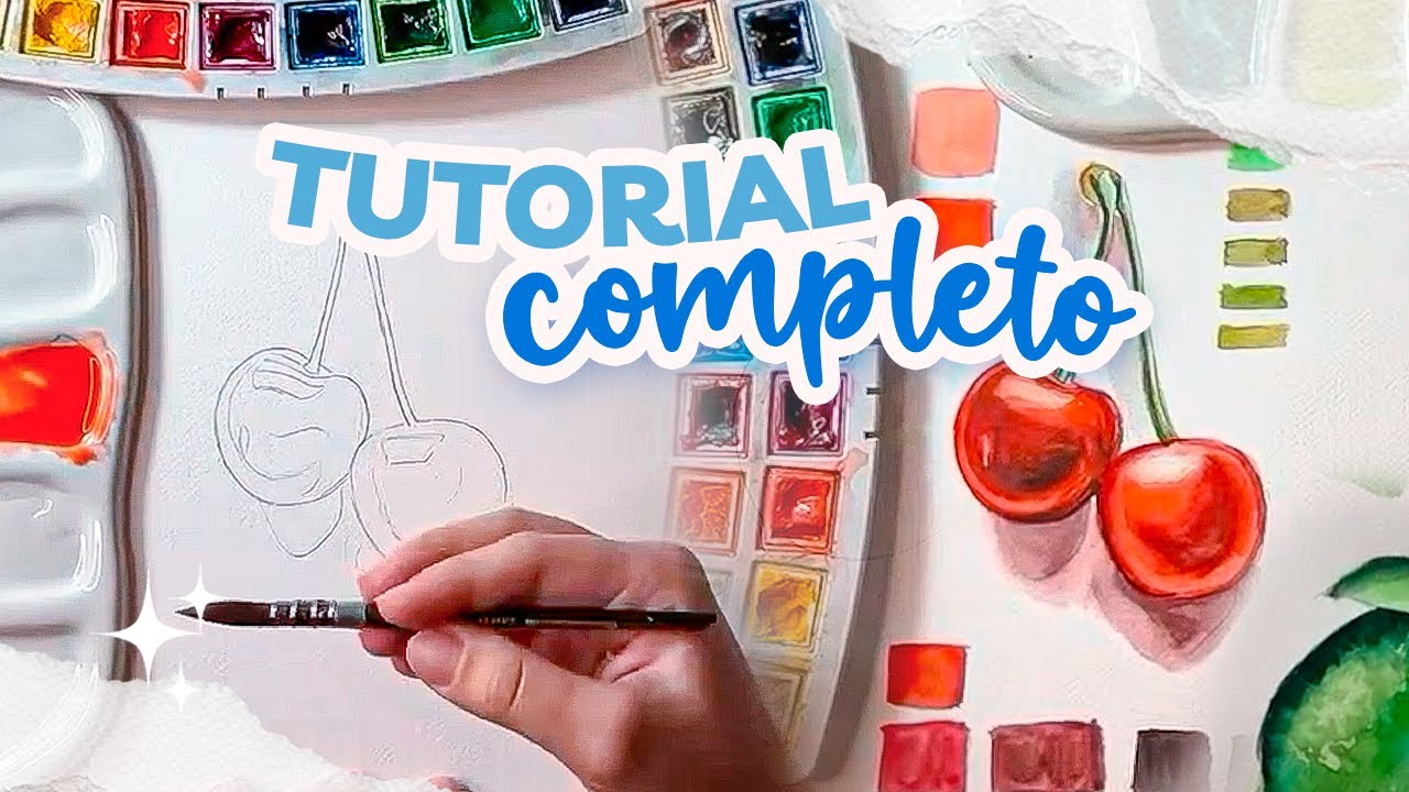 PINTANDO FRUTAS EM AQUARELA | Sofia Campos Arte