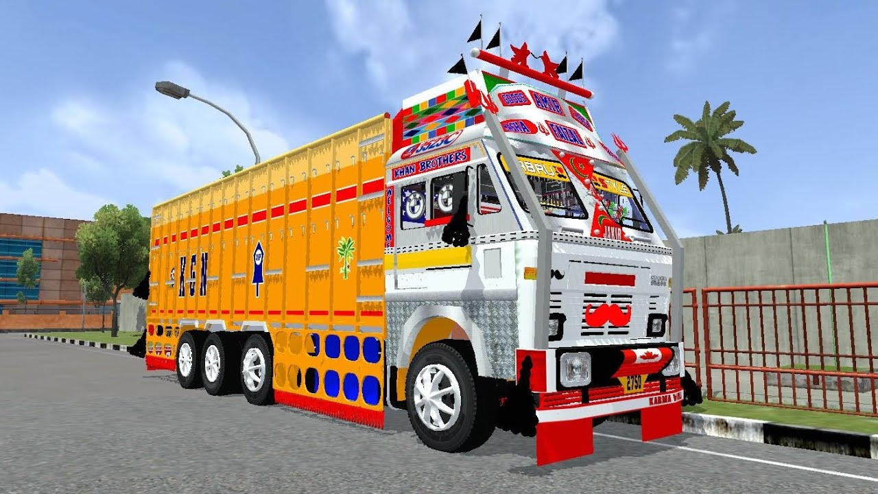 New livery released 🥳 download now 😎 Tata 3523c truck mod. 😊 Bussid 🚐