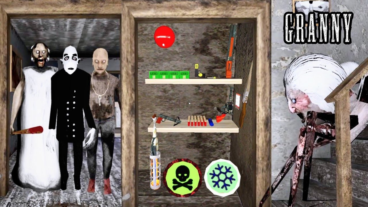 Granny New Update 1.9 New Weapon Room Vs All Enemies - Granny 1.9 New Weapons