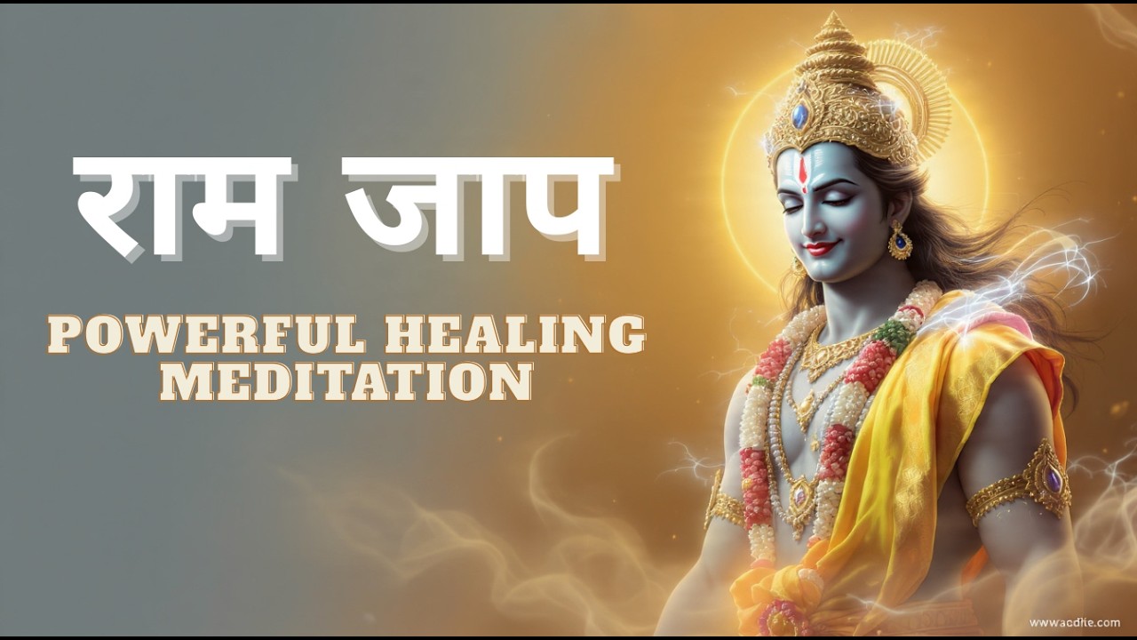 श्री राम नाम जाप | 108 Times Peaceful Chanting | Deep Relaxation & Meditation Music