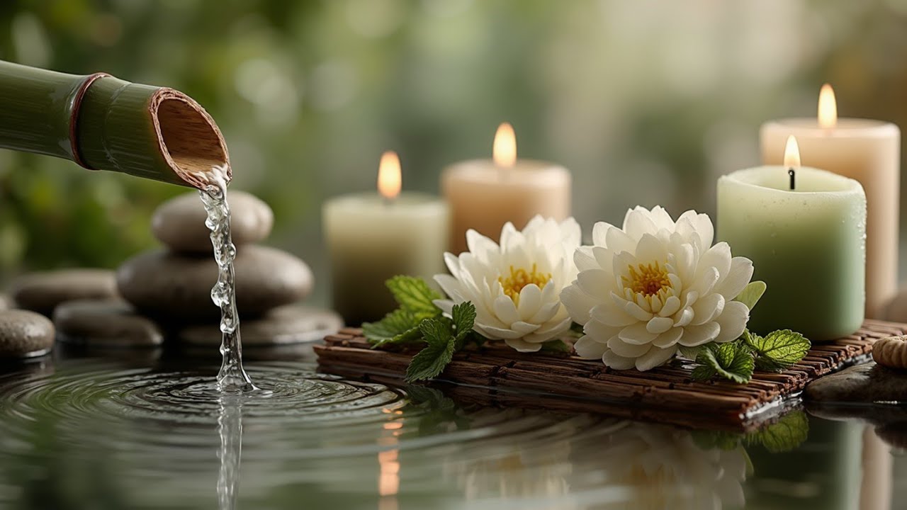 Deep Healing Sounds ~ Бамбуковая Вода и Дзен Цветы для Внутреннего Покоя и Сна