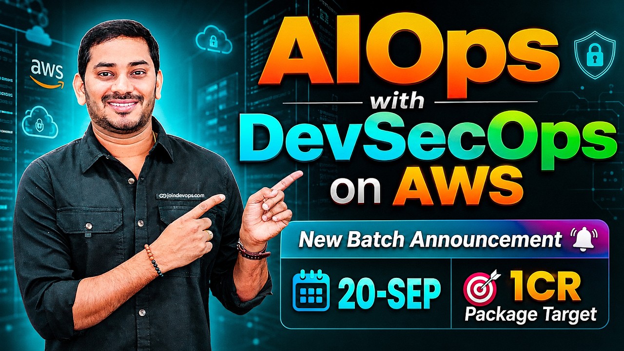 AIOps + DevSecOps on AWS &mdash; Telugu Training | JoinDevOps Siva