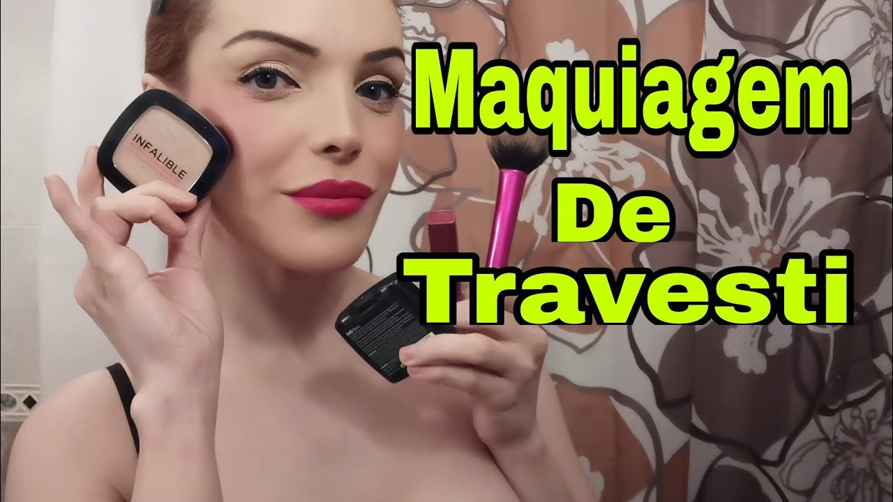MAQUIAGEM DE TRAVESTI 🤣#Make #beleza #tutorial