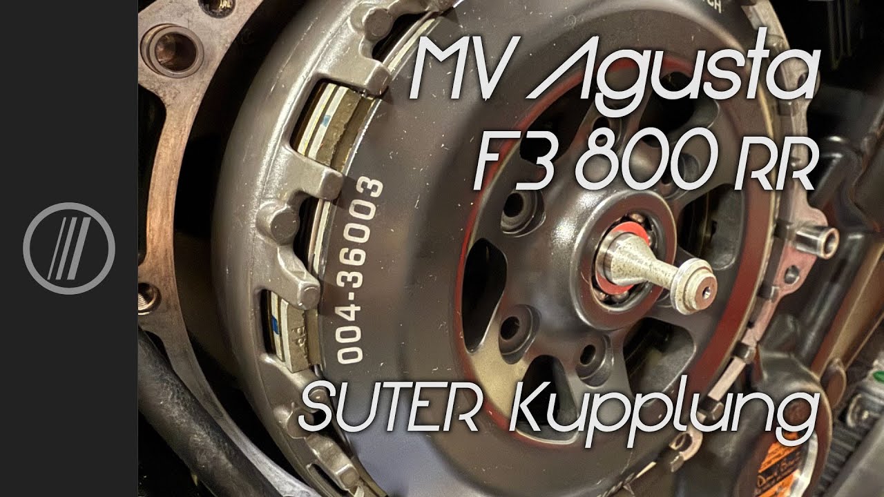 MV Agusta F3 800 RR Suter Antihopping Kupplung Montage mit Hindernissen