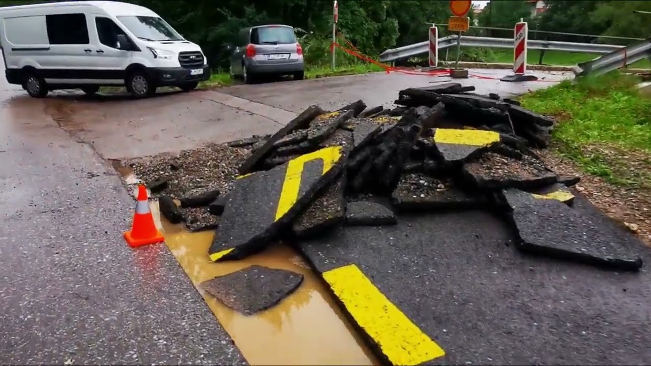 2023 - največje poplave tega stoletja v občini Dobrova - Polhov Gradec, dron posnetki