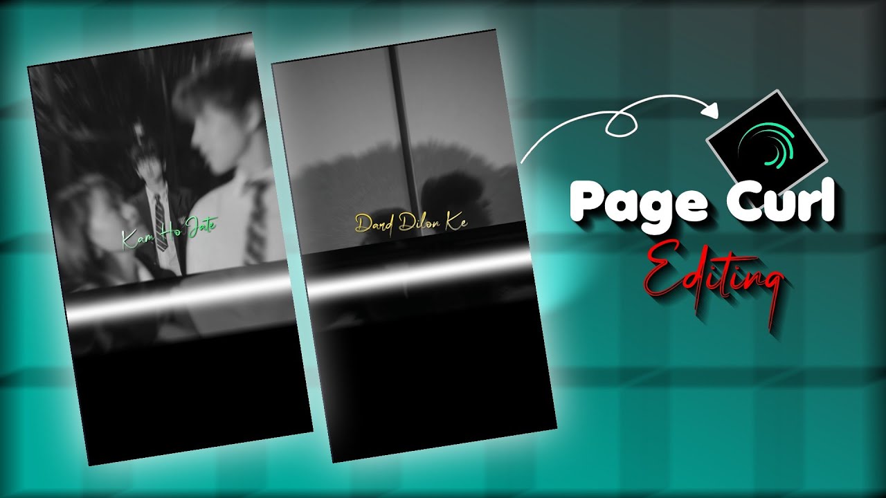 New page curl effect video editing || Alight motion video editing tutorial || tutorial hindi
