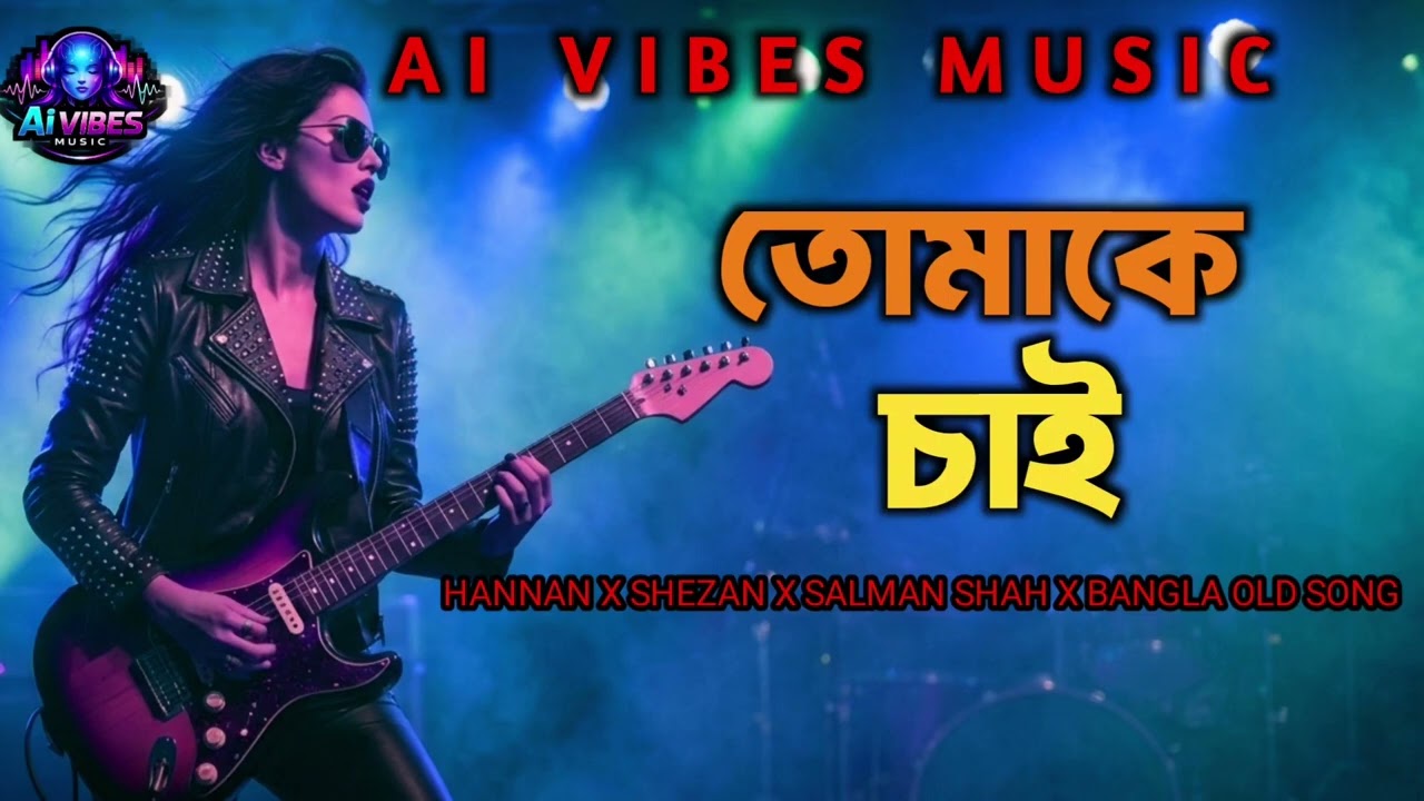 Tomake Chai | Salman Shah X SHEZAN X HANNAH | Bangla Old Song Rock Version 2026 | Ai Vibes Music