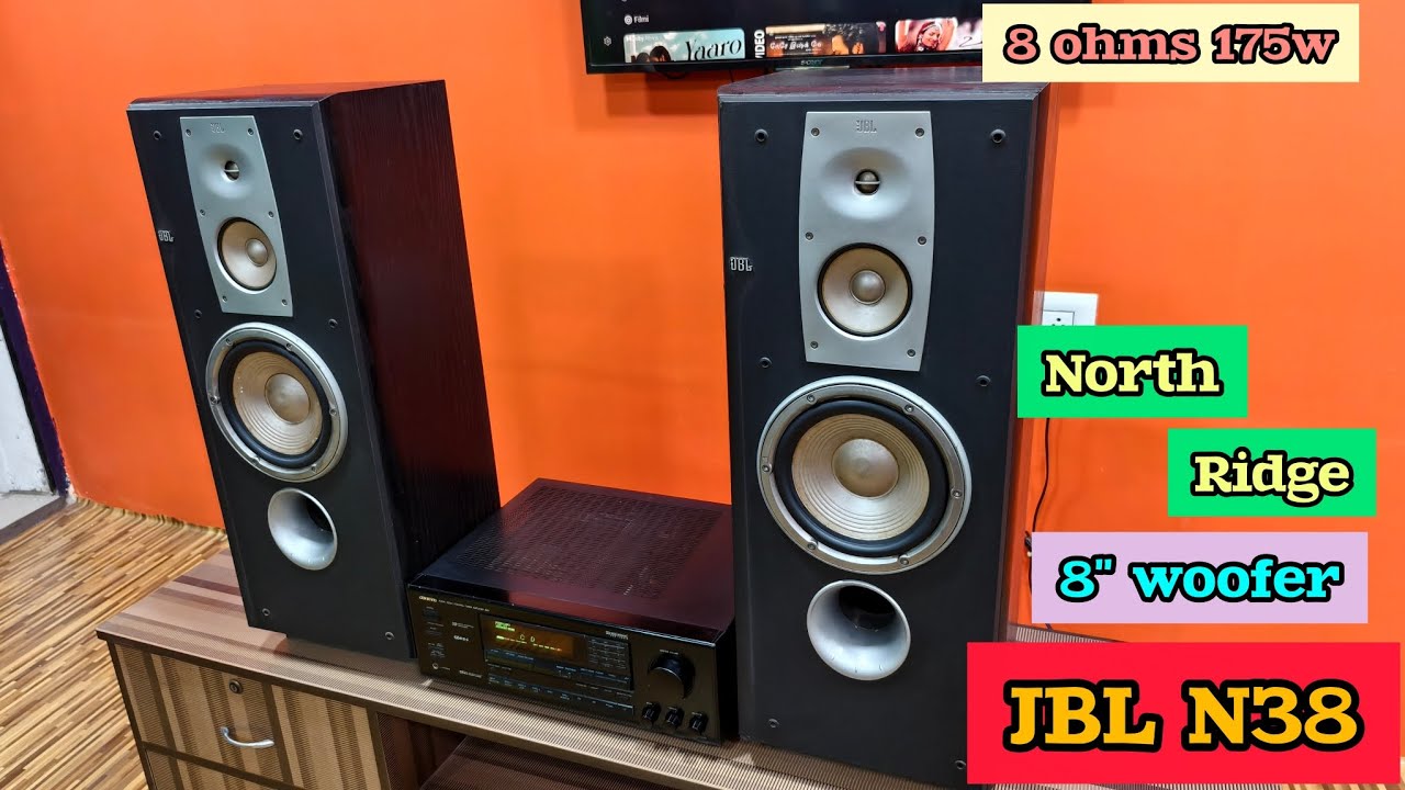 JBL North Ridge N38 speaker 8 ohms 175w 16+16kg weight 8