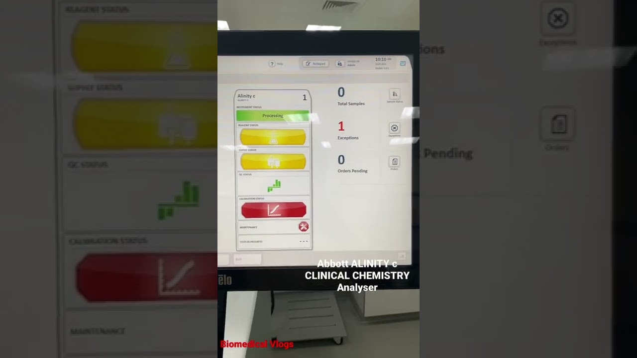 Abbott ALINITY C CLINICAL CHEMISTRY Analyser #biochemistry #biomedicalengineering #IVD #laboratory