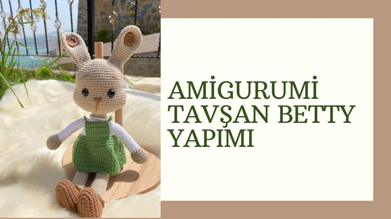 🐰AMİGURUMİ TAVŞAN BETTY YAPIMI🐰AMİGURUMİ KIYAFETLİ KOLAY TAVŞAN YAPIMI 🐇 AYAKKABI VE BACAK YAPIMI