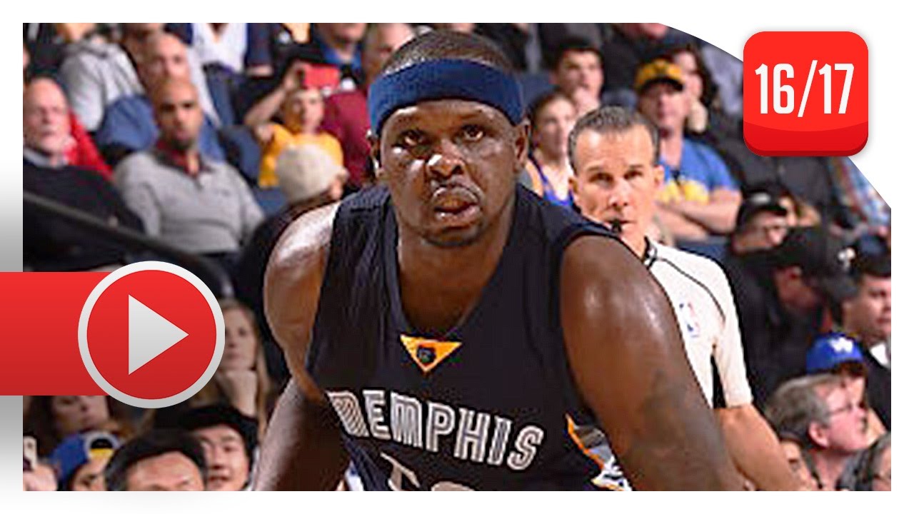 Zach Randolph Full Highlights vs Warriors (2017.01.06) - 27 Pts, 11 Reb, 6 Ast, BEAST MODE!