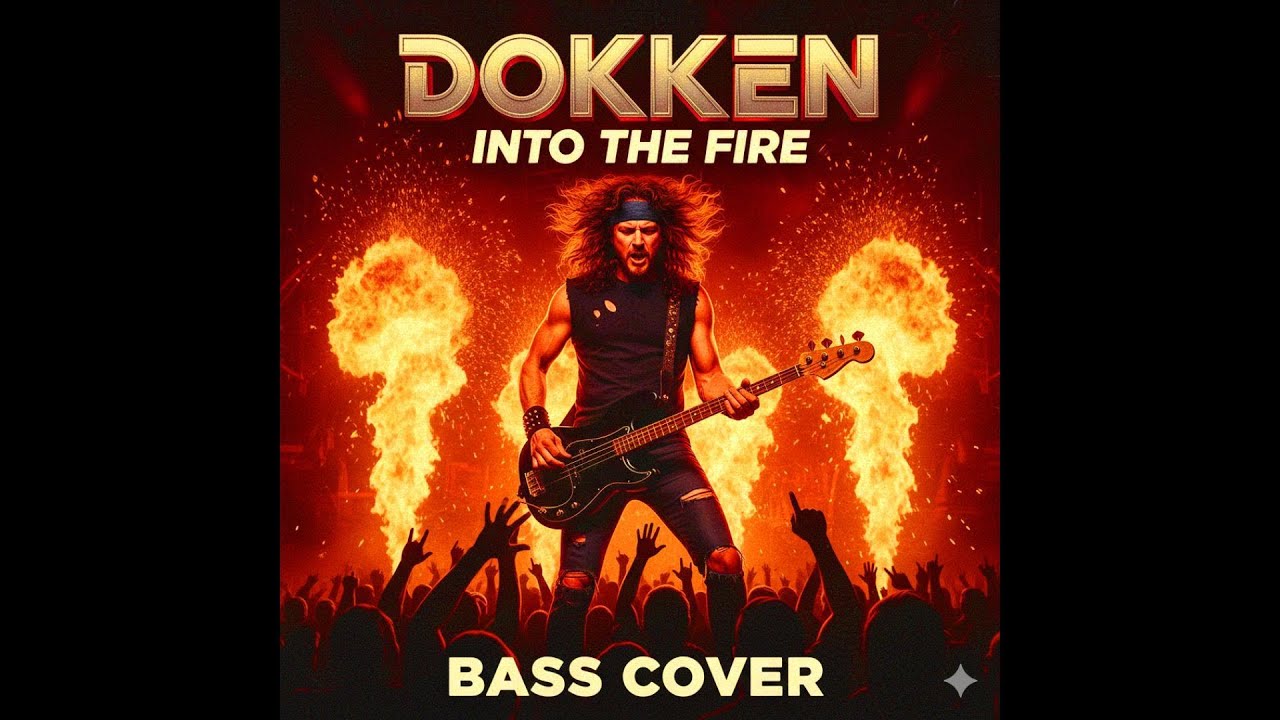Dokken – Into the Fire | Powerful 80s Heavy Metal Bass Cover   🇺🇸