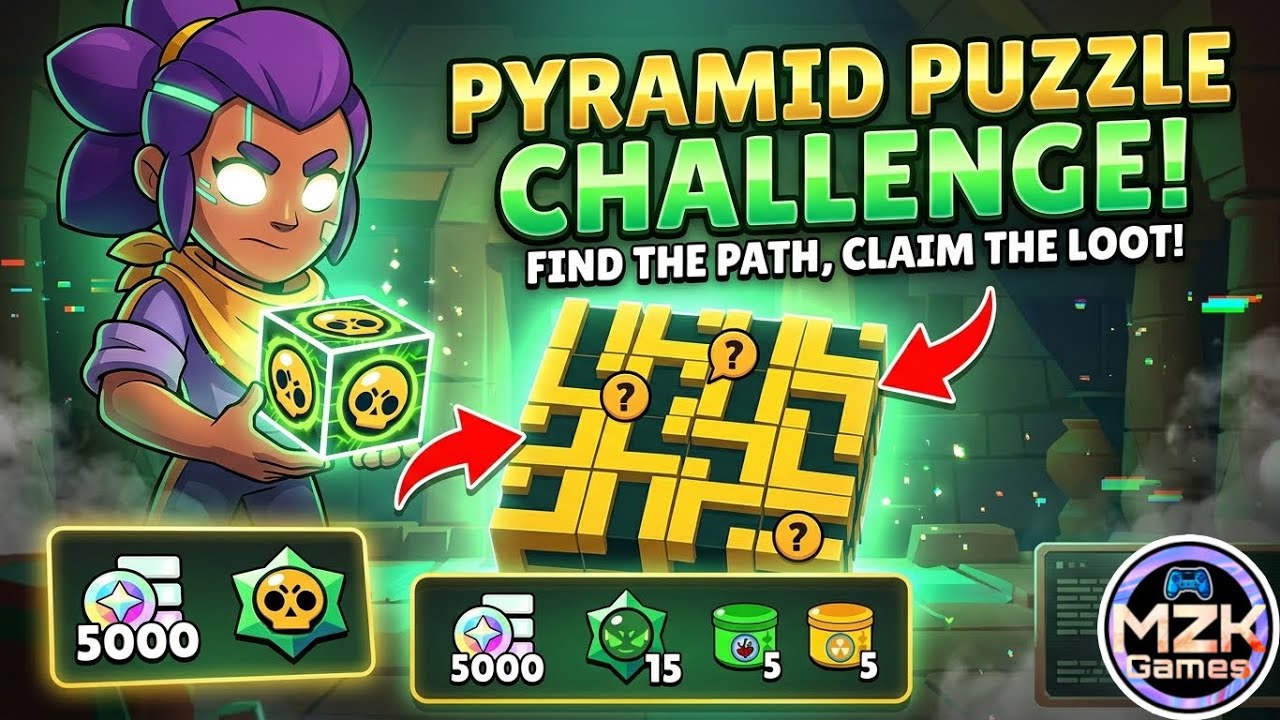 Brawl Stars Pyramid Quest Challenge Have You Played ? Want Guide! (Easy Method) ⚡#EscapePyramidQuest
