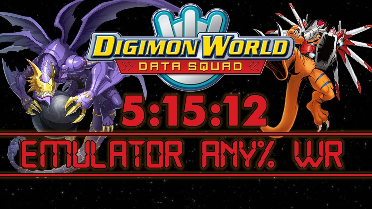 Digimon World Data Squad - Any% Speedrun WR (5:15:12) [Emulator]