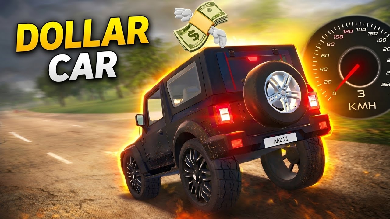 Dollar Song Modified Mahindra Black Thar || Indian Car Simulator 3D || Car Game 3D