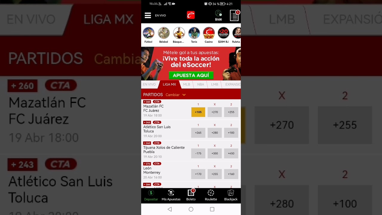 C&oacute;mo apostar en caliente MX / tutorial de apuestas en caliente mx
