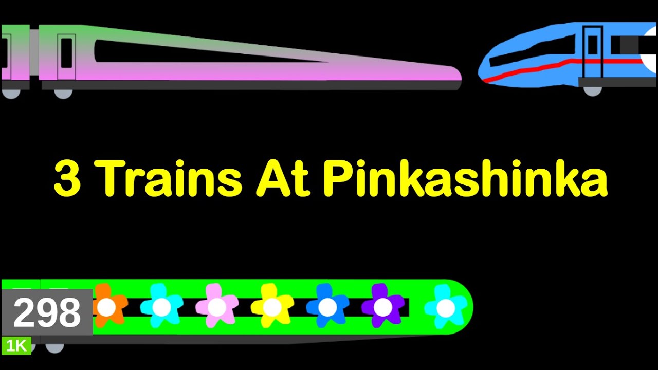 A Febuary ICE 3 Neo and a Flower Train and a Mingo Train 1300 stop at Pinkashinka!