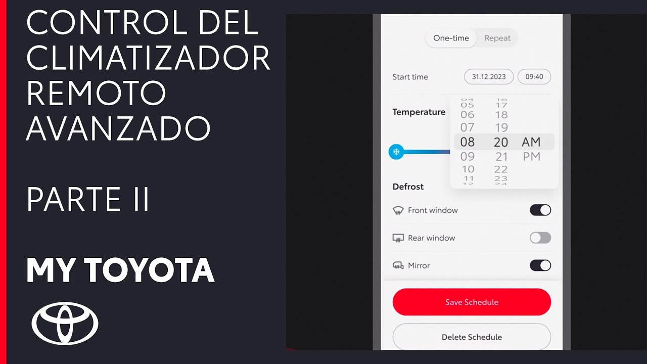 Control del climatizador remoto avanzado | Parte 2 | My Toyota App