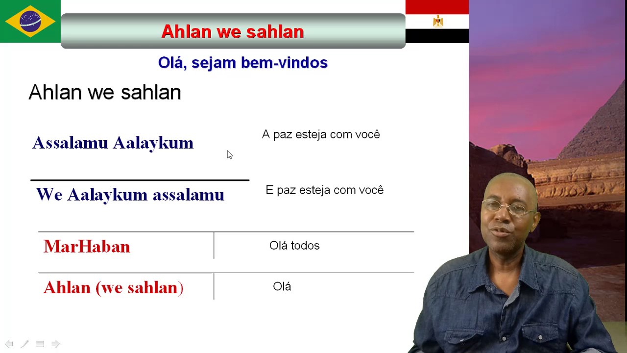 Como expressar em &aacute;rabe eg&iacute;pcio (3): Ol&aacute;, bom dia.