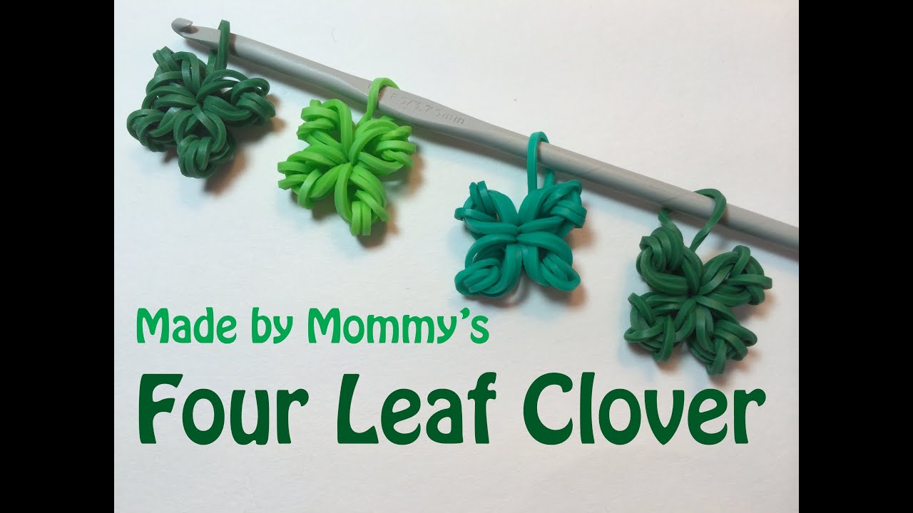 Four Leaf Clover Shamrock Charm Without the Rainbow Loom - St Patrick's Day!
