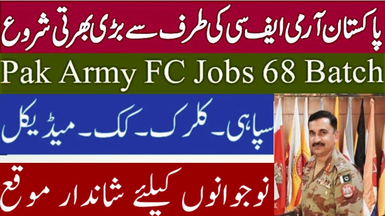 Frontier Corps Pak Army FC Balochistan South Jobs May 2021