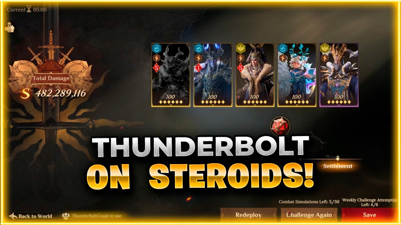 HUGE DAMAGE BOOST! Thunderbolt Vs Feenja Dragonheir: Silent Gods x Dragonstride