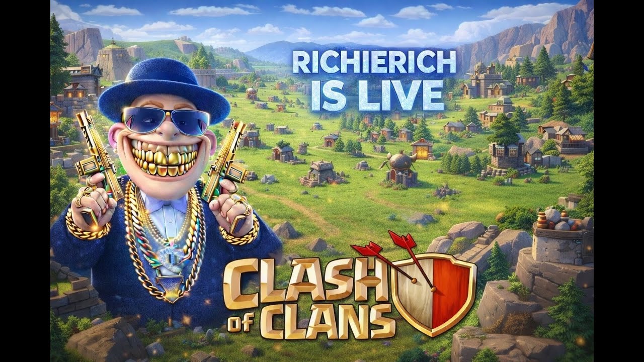 Aura farming in Clash of Clans | RichieRich Playz | #coc #clashofclans #livestream
