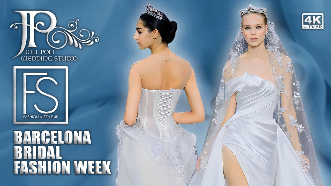 JOLI POLI COUTURE s2024 EXCLUSIVE Interview BRIDAL Barcelona Fashion Week 4K Blossom 24 Collection