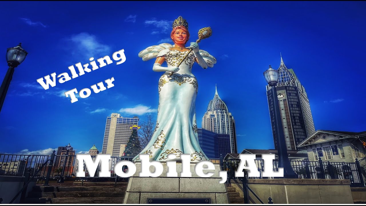 Mobile, AL: Walking Tour in 4K