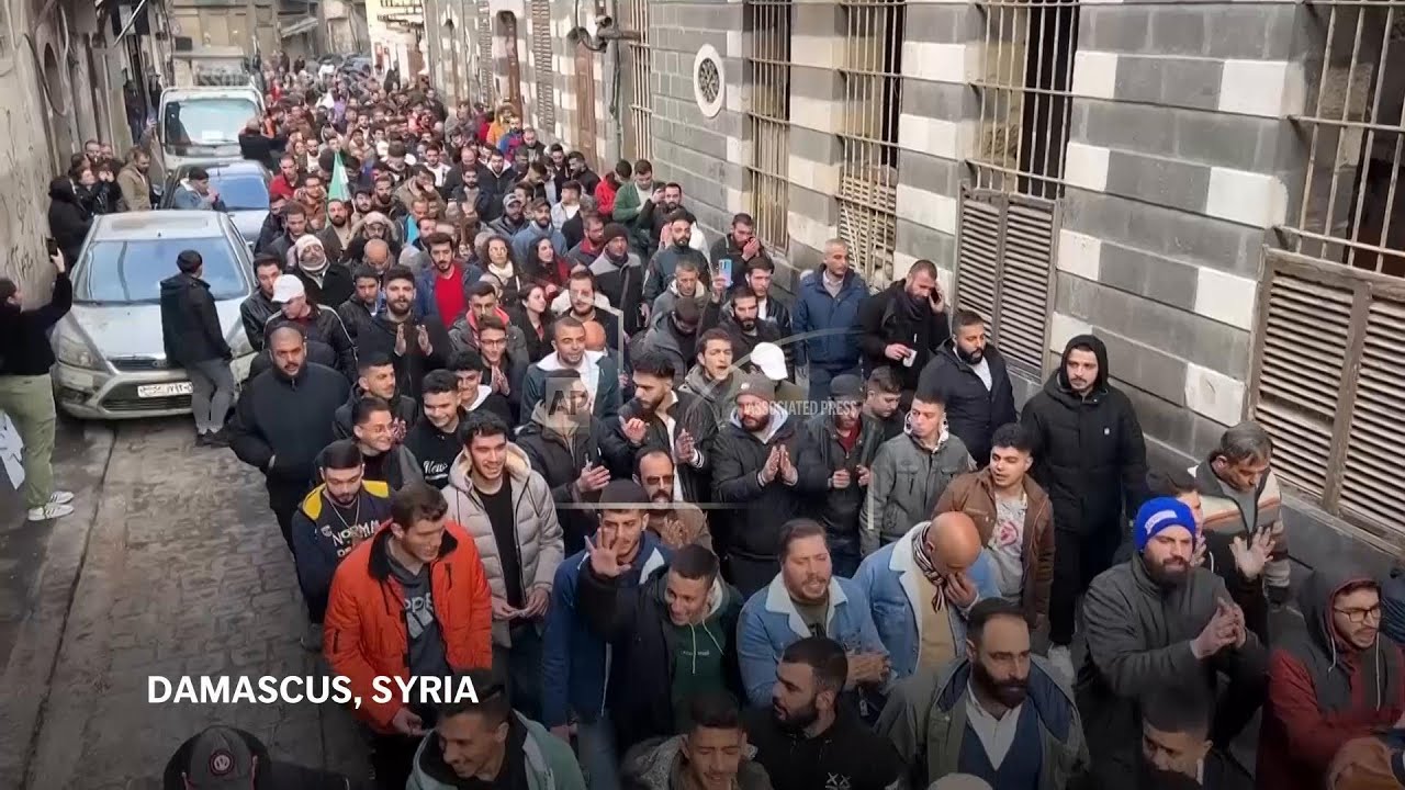 Protest erupts in Damascus over Christmas tree burning