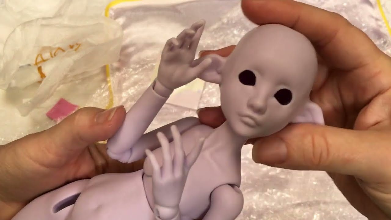 BJD Unboxing - @TeenyTinkers Hollow Waverly box opening - Artist Ball Jointed Doll
