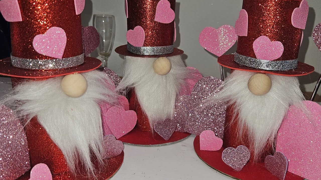 SIMPLE AND CUTE DIY VALENTINE GNOME