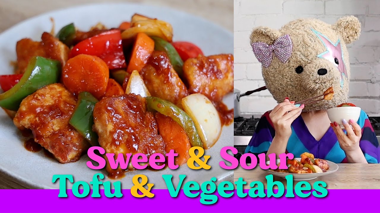 Healthy Vegan Sweet & Sour Tofu | Colourful & Delicious Stir-Fry