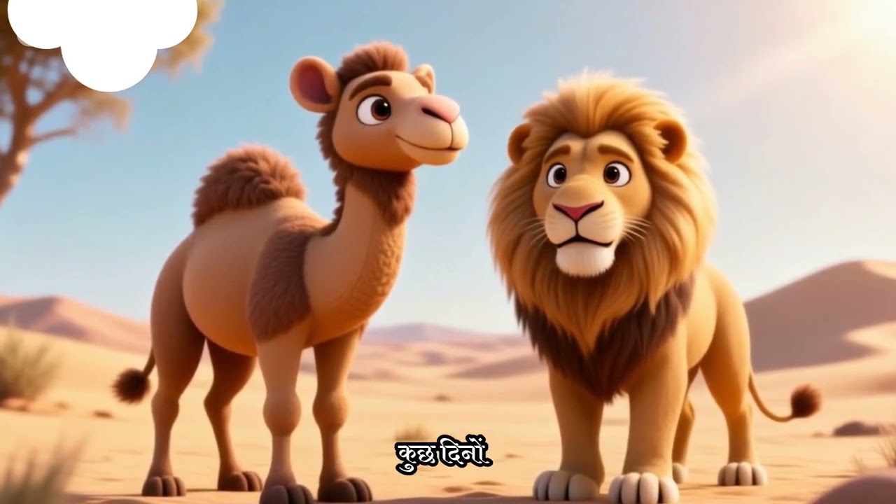 ऊँट और शेर #कहानी #नैतिककथा