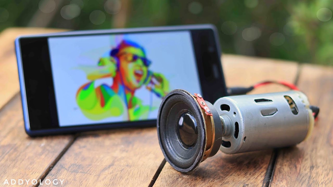 How to Make a Speaker at Home - Using DC Motor