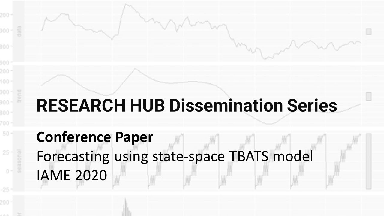 Conference Paper | Forecasting using State-Space TBATS model | IAME 2020