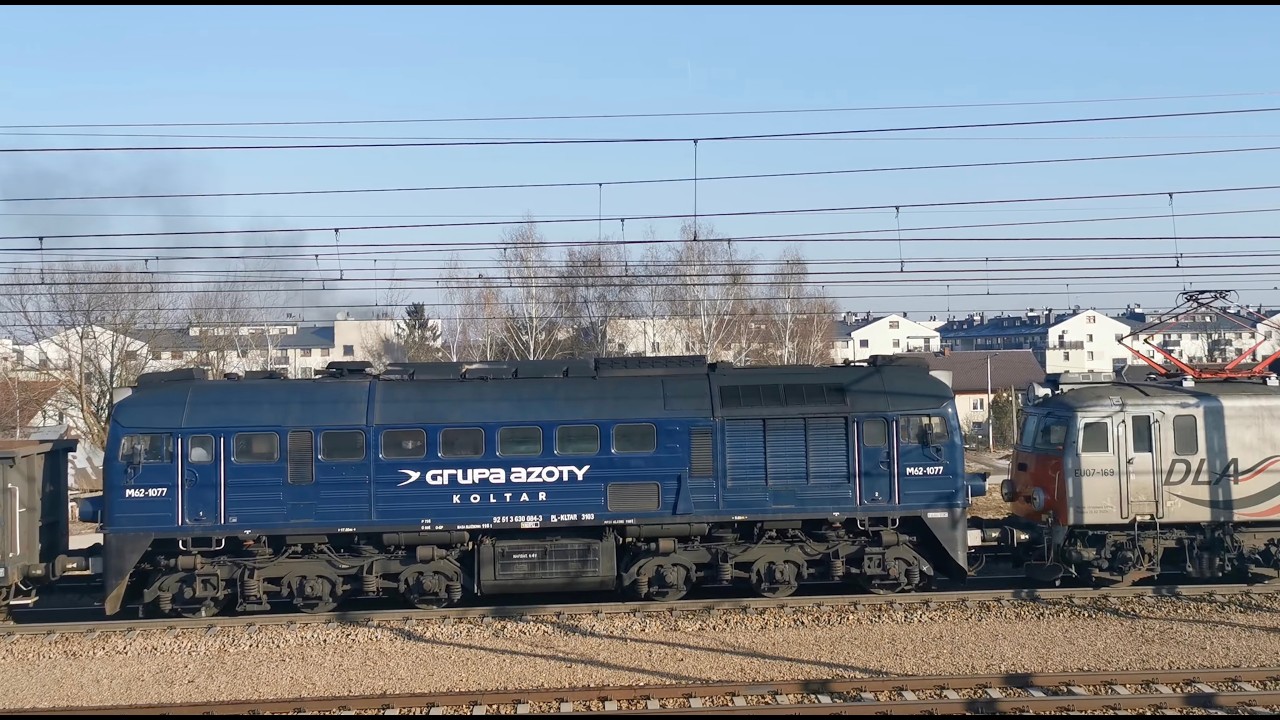 Podwójna potęga! EU07-169 i M62-1077 z składem węgla
