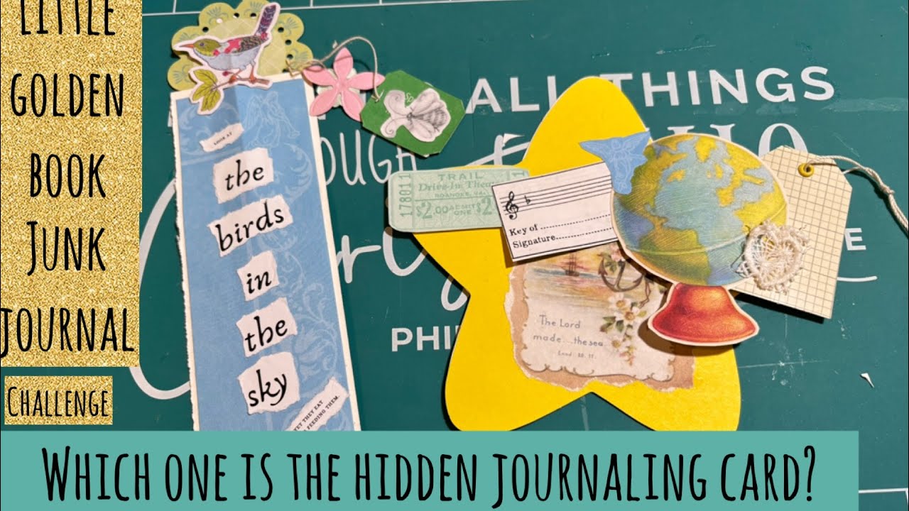 2 embellishments! One of these has hidden journaling space. The other is just fun on both sides!!  