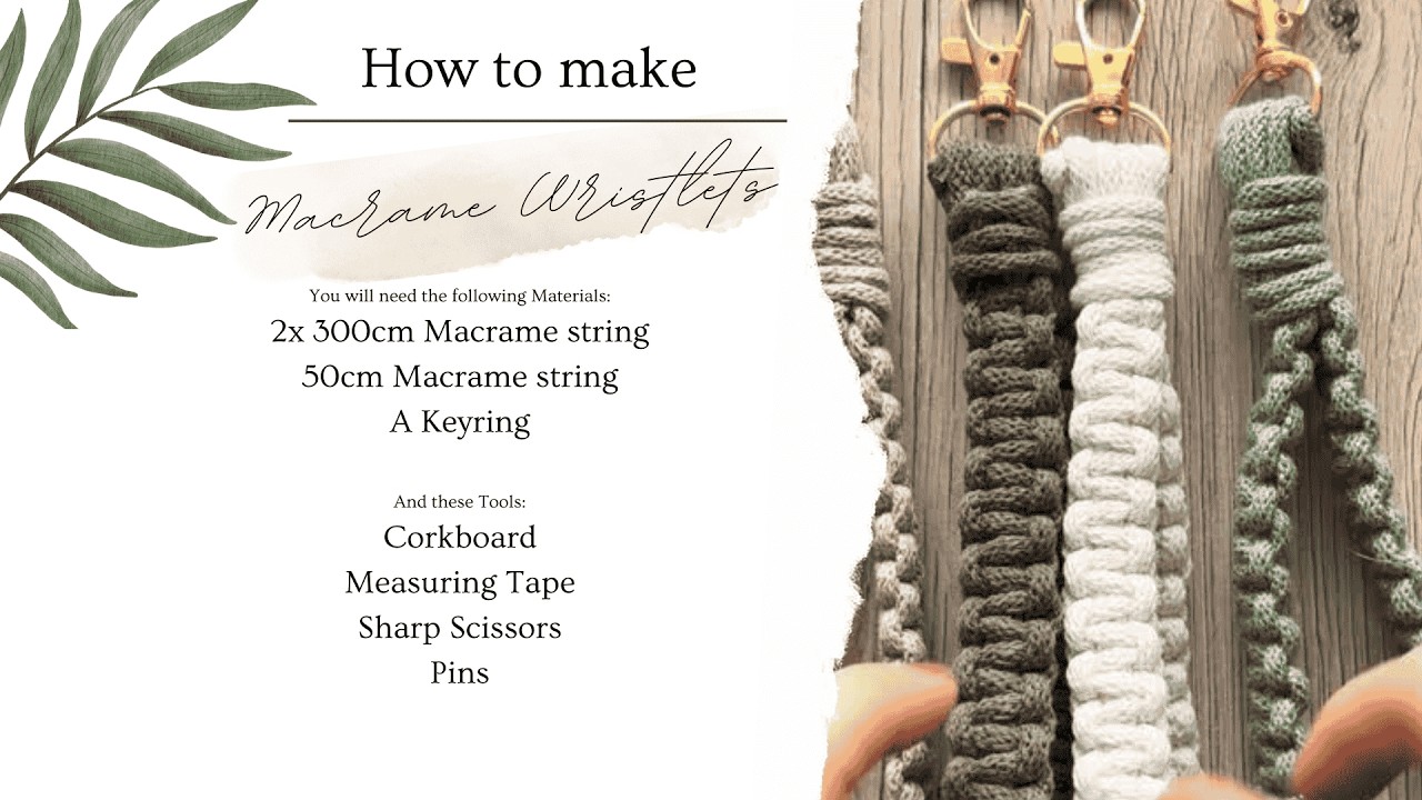 Easy Macramé Wristlet | Step-by-Step Tutorial