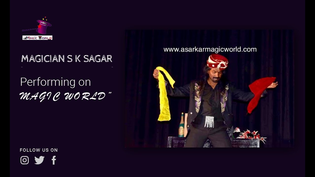 U.P. BALLIA BEST JADUGAR |MAGICIAN S K SAGAR|BAG TO COAT MAGIC |FLAG STAFF|SMALL TO BIG BOTTLE MAGIC