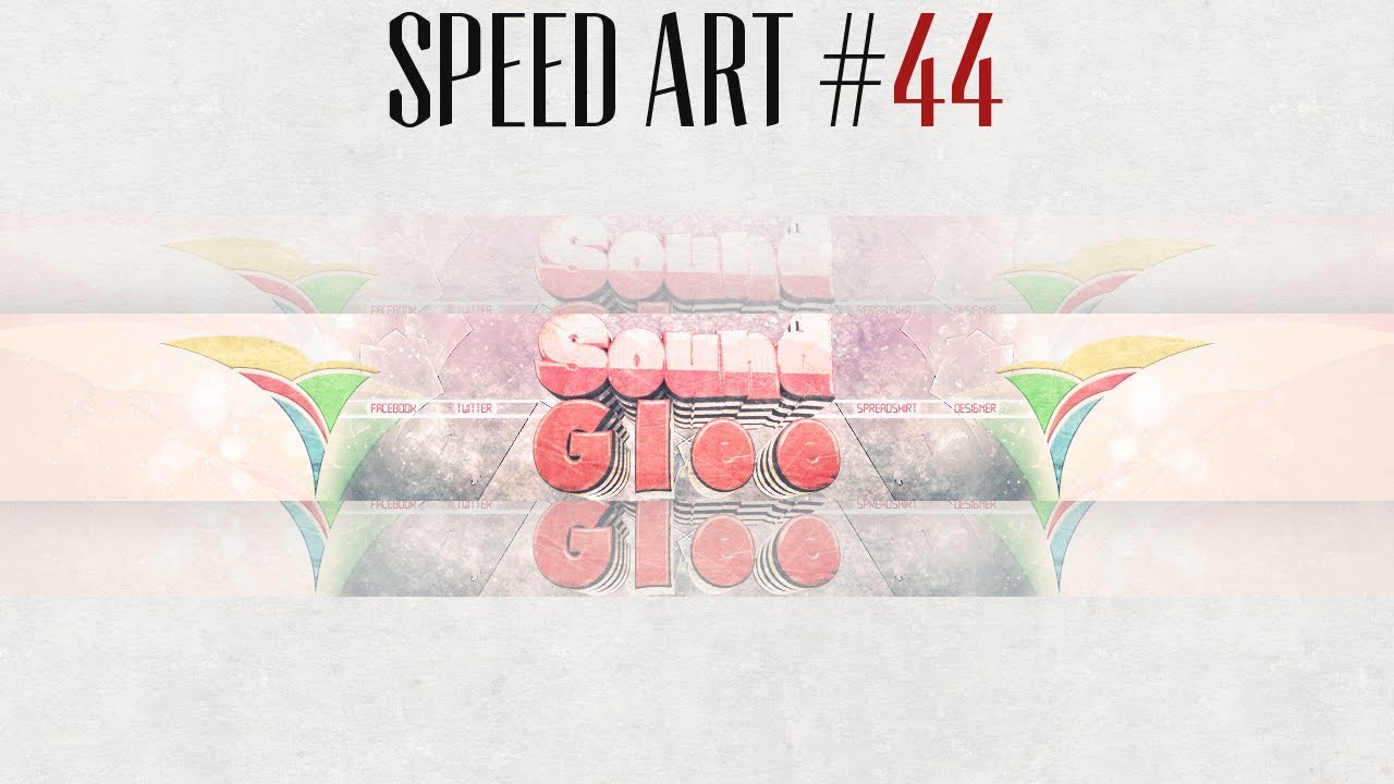 SoundGlee Layout // EphixiHD Designs | Speed art #44