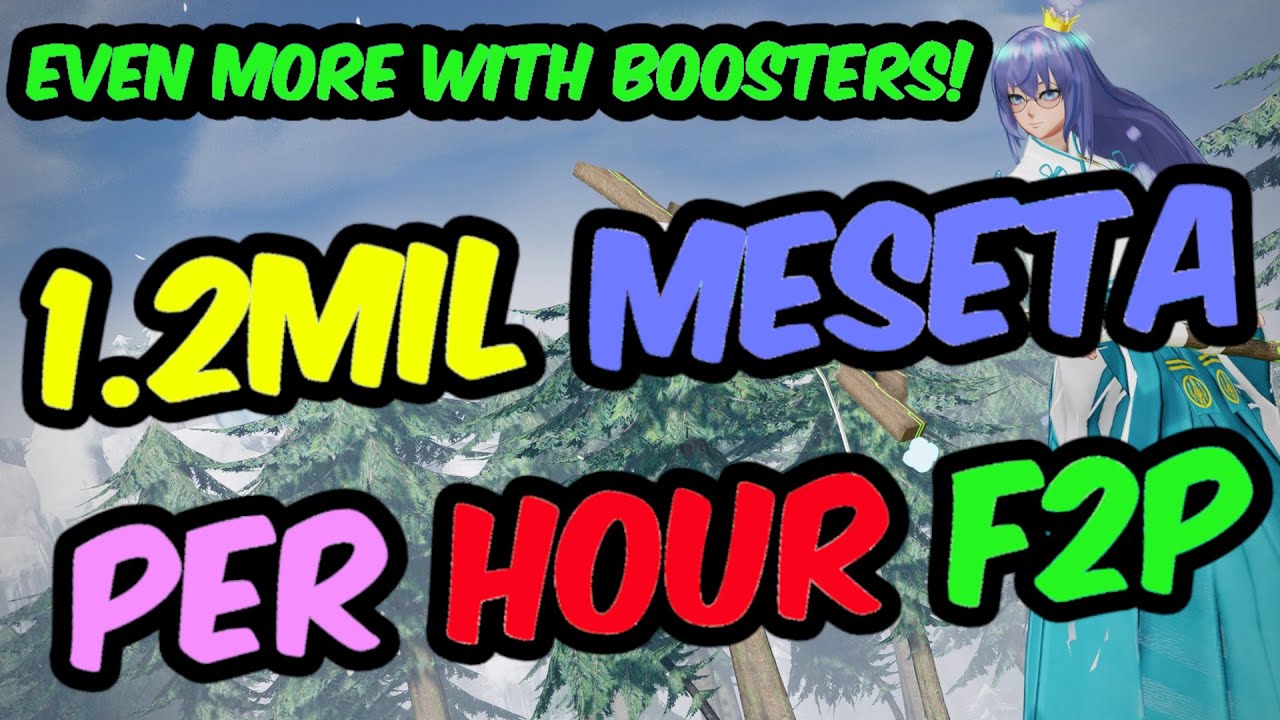 [PSO2:NGS] 1.2 Million Meseta Per Hour Farm!