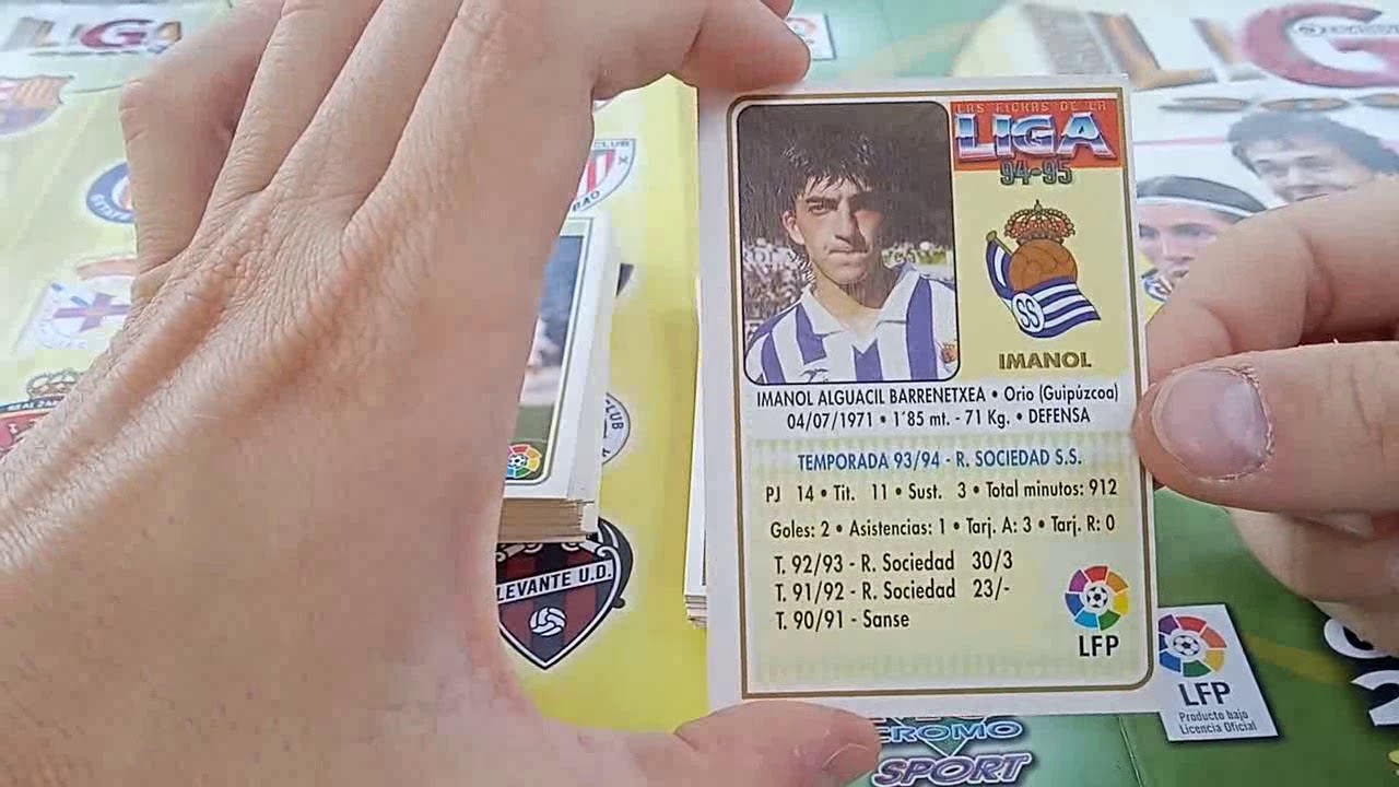 Cromos de la temporada 94/95 de MUNDICROMO