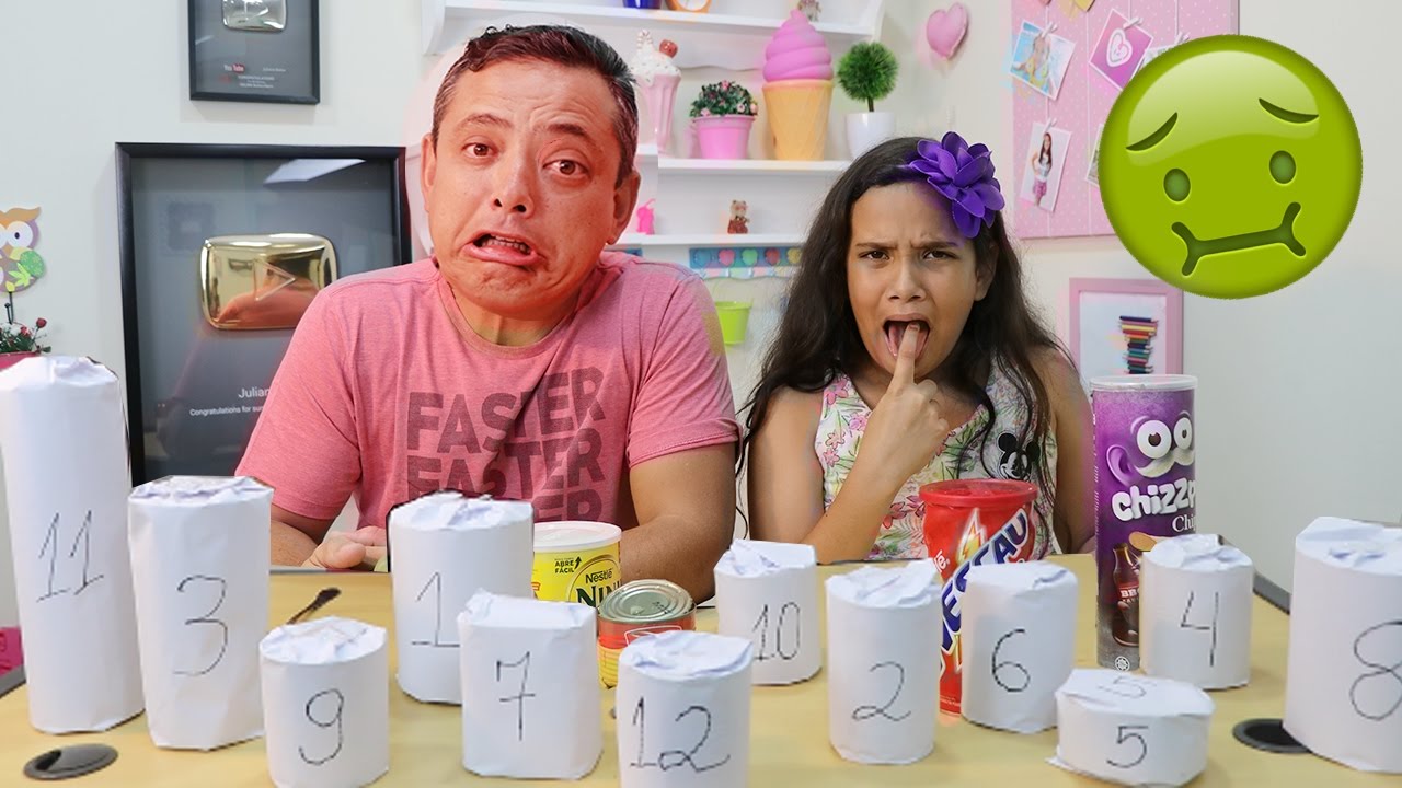 DESAFIO DA LATA COM MEU PAI! - JULIANA BALTAR