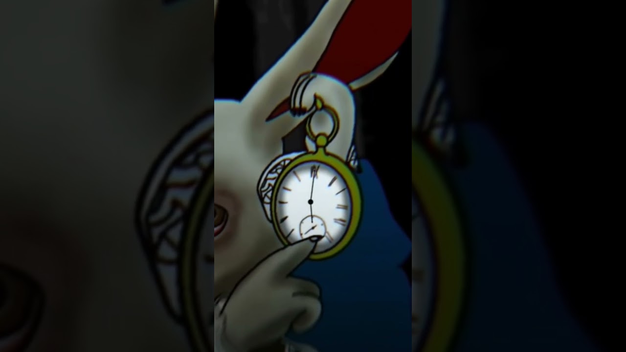 White rabbit with clock #memes #shorts #smallyoutuber