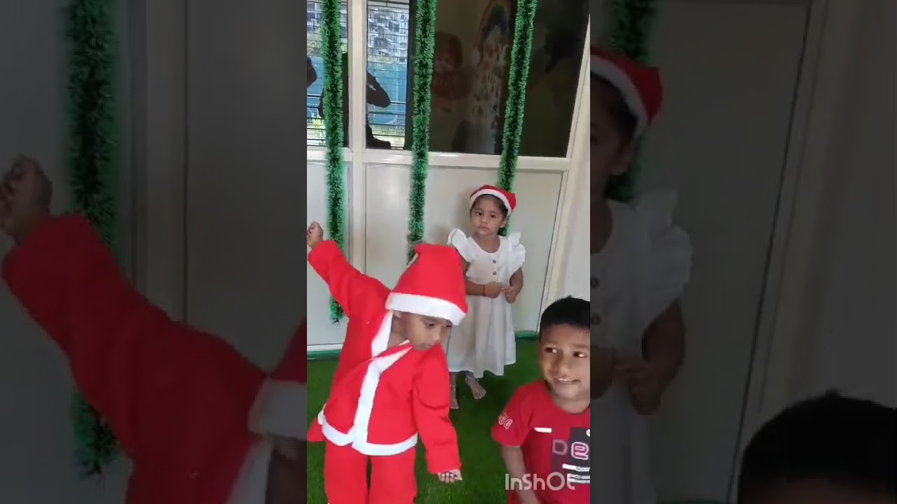 Christmas celebration in the kids castle pre-school