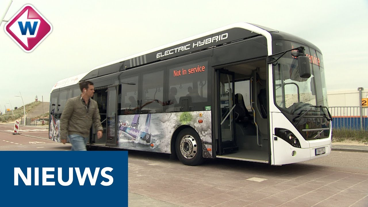 Hybride bussen bij finish Volvo Ocean Race - OMROEP WEST