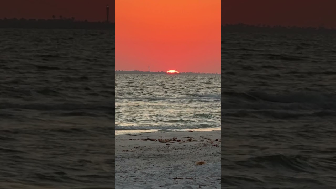Fort Myers Beach sunset  (full video) #floridabeach #sunset