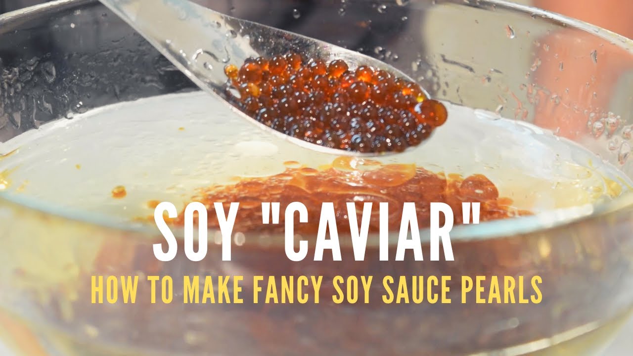 How To Make Fancy Soy Caviar Pearls | 간장으로 케비어 만들기