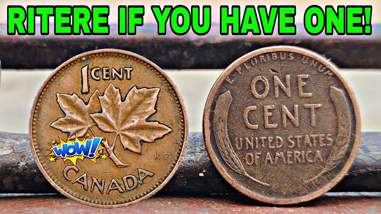 Top 4 Most Valuable Pennies Worth MILLION's! Old Rare Canada one cent & Wheat Pennies